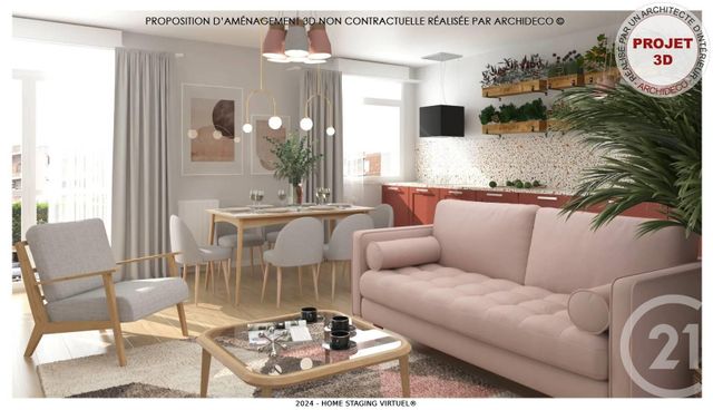 Appartement F3 à vendre - 3 pièces - 71.26 m2 - VILLEPINTE - 93 - ILE-DE-FRANCE - Century 21 Vert-Galant