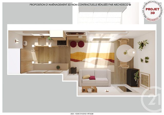 Appartement Studio à vendre - 1 pièce - 25.81 m2 - TREMBLAY EN FRANCE - 93 - ILE-DE-FRANCE - Century 21 Vert-Galant