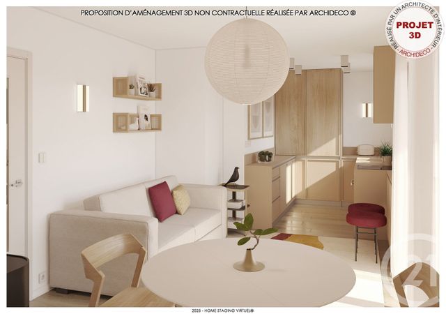 Appartement Studio à vendre - 1 pièce - 25.81 m2 - TREMBLAY EN FRANCE - 93 - ILE-DE-FRANCE - Century 21 Vert-Galant