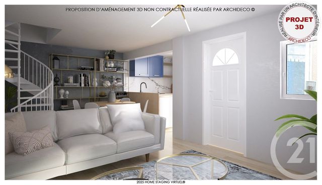 maison à vendre - 3 pièces - 50.96 m2 - AULNAY SOUS BOIS - 93 - ILE-DE-FRANCE - Century 21 Vert-Galant