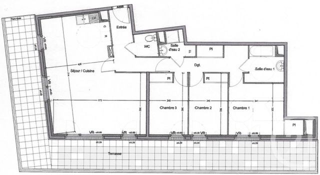 Afficher la photo en grand Appartement F4 à vendre - 5 pièces - 91.5 m2 - VILLEPINTE - 93 - ILE-DE-FRANCE - Century 21 Vert-Galant
