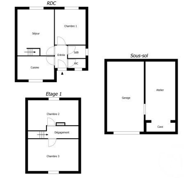 maison à vendre - 4 pièces - 64.01 m2 - TREMBLAY EN FRANCE - 93 - ILE-DE-FRANCE - Century 21 Vert-Galant