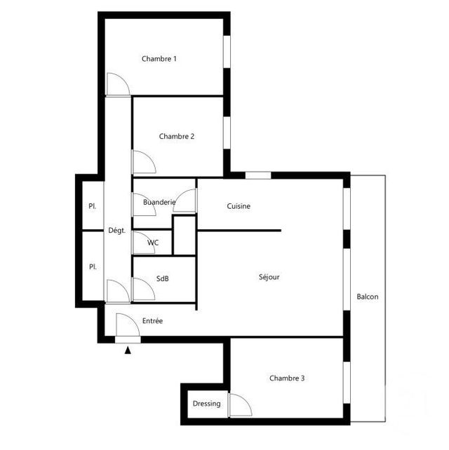 Appartement F4 à vendre - 4 pièces - 80.59 m2 - TREMBLAY EN FRANCE - 93 - ILE-DE-FRANCE - Century 21 Vert-Galant